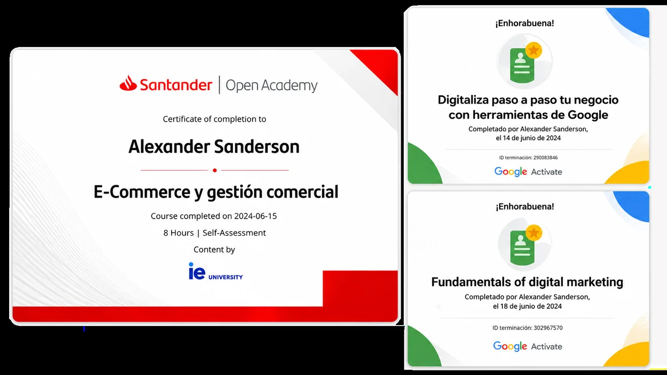 Certificaciones GoDigitalSon